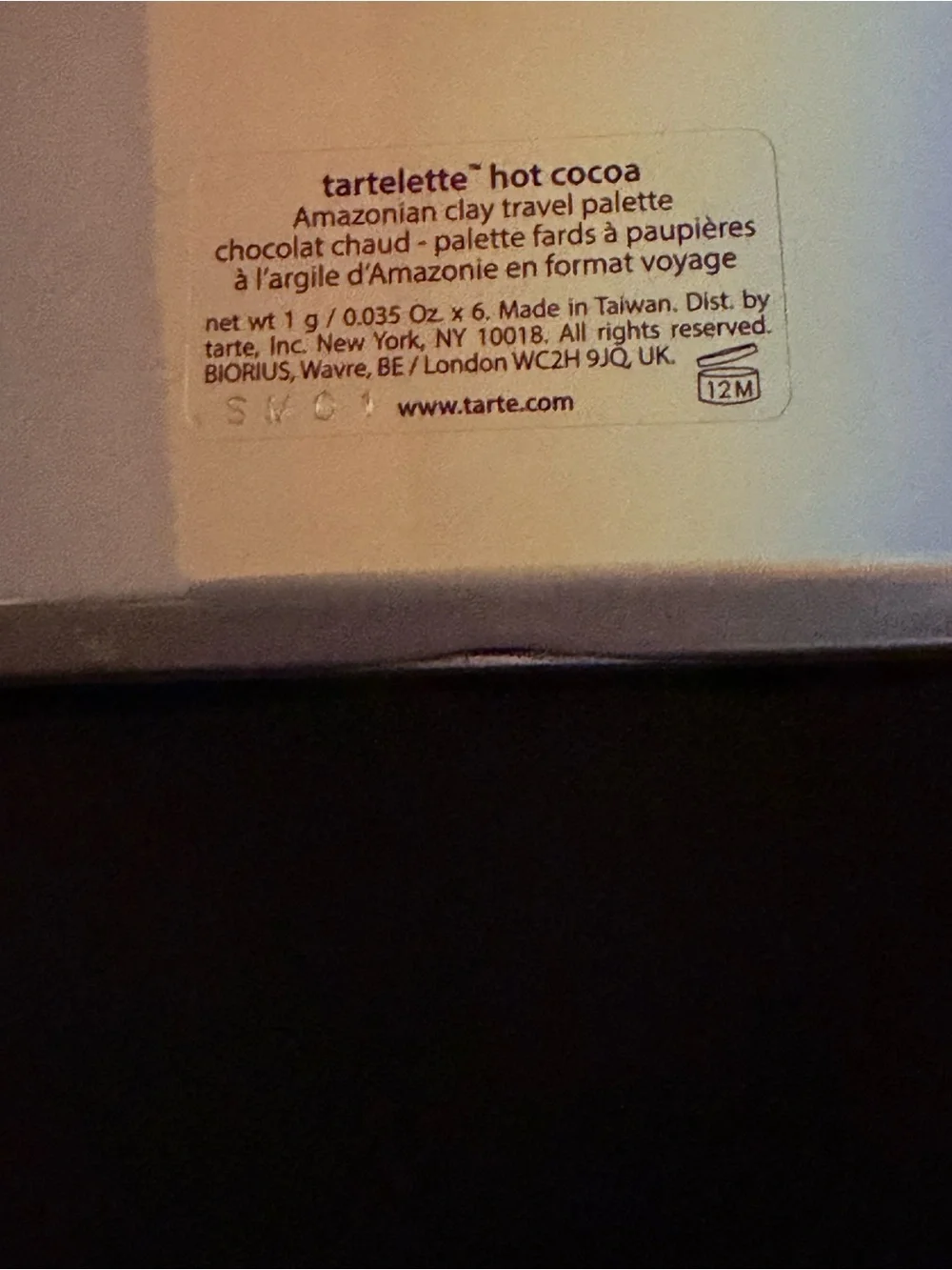 tarte Petite Treats Eyeshadow Palette - Gold, Brown & Cream Shades- Hot Cocoa